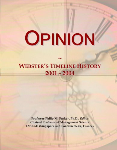 Opinion: Webster's Timeline History, 2001 - 2004