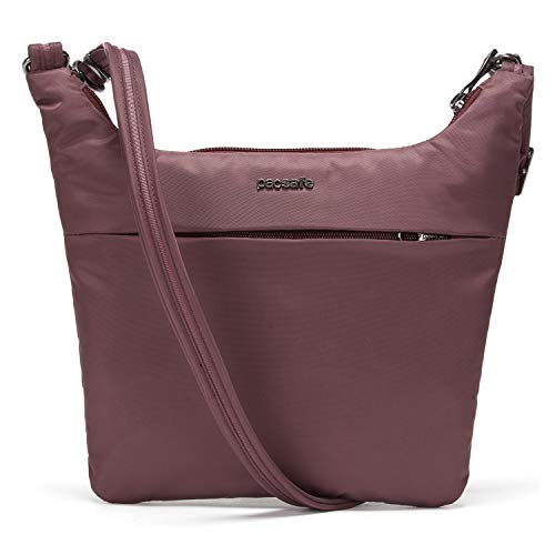 Pacsafe Cruise 2L Anti Theft On The Go Crossbody para mujer, Pinot Purple