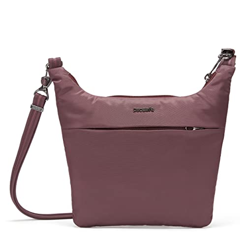 Pacsafe Cruise 2L Anti Theft On The Go Crossbody para mujer, Pinot Purple