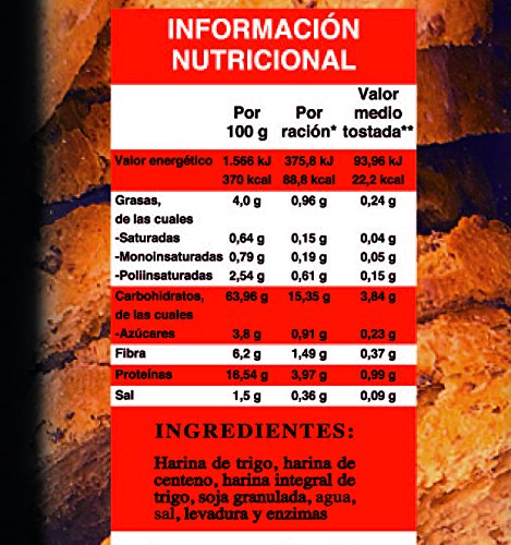 Pan Especial de Soja Tostado de Pan Cota (caja con14 bolsas)