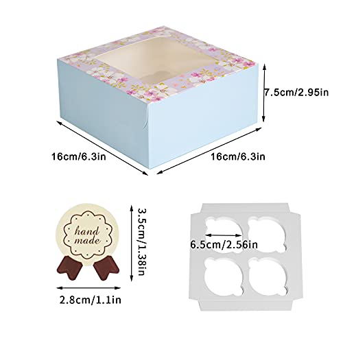 Paquete de 15 cajas de papel para cupcakes, paquete de tartas, para chocolate, cake pops, postres, galletas, tartas, muffins, para el día de San Valentín, envoltura de dulces para almacenamiento