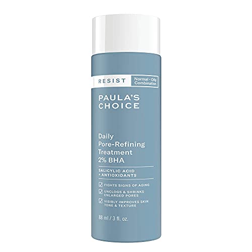 Paula’s Choice Resist Antiedad 2% BHA Exfoliante - Peeling Facial Antiarrugas Combate Puntos Negros y Poros Dilatados - con Ácido Salicílico & Péptidos - Pieles Mixtas a Grasas - 88 ml