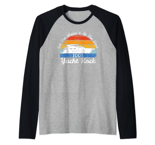 Peinado Retro Yacht Rock Camiseta Manga Raglan