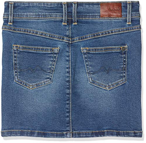 Pepe Jeans Monia Falda, (Denim Gl0), 15-16 años (Talla del Fabricante: 16 años) para Niñas