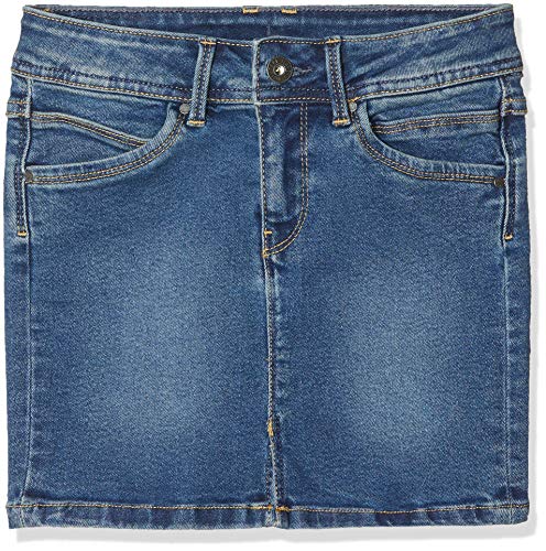 Pepe Jeans Monia Falda, (Denim Gl0), 15-16 años (Talla del Fabricante: 16 años) para Niñas