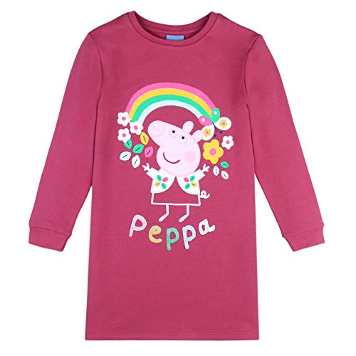 Peppa Pig Niña Vestido, Pink, Talla 116, 6 años