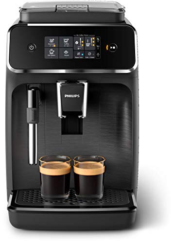 Philips EP2220/10 Cafetera superautomática, Acero Inoxidable, Negro Mate