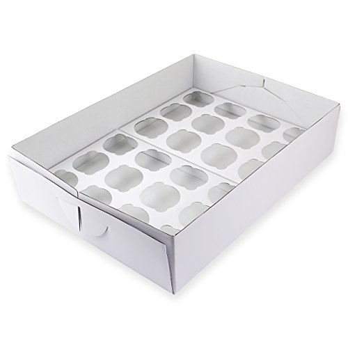 PME Caja para 24 Cupcakes, Blanco, 43 x 31 x 9 cm