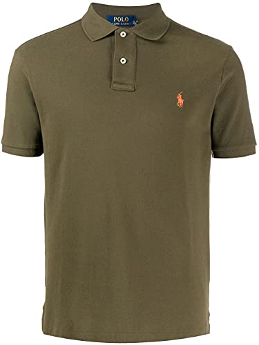 Polo Ralph Lauren Mod. 710795080 Polo Piqué Mangas Cortas Slim Fit Hombre Verde XL