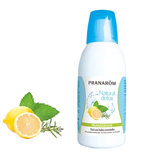 Pranarôm Pranadraine Natural Detox!, Ayudar a purificar, a eliminar y a la salud del hígado, Curas depurativas y adelgazamiento, Formato practico, Aromaterapia, Listo para beber, 500 ml