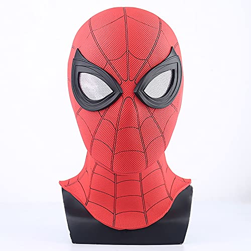 PRETAY Peter Parker Spider-Man Máscara, Accesorios Cabeza Halloween Que Cubre La Cabeza,Disfraz De Película,Mask-Adults,Casco Los Vengadores Capucha Carnaval Tocado Rendimiento