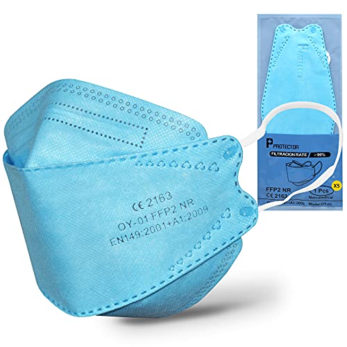 PROTECTOR P Mascarillas FFP2 NR Certificación CE 2163 Uso No Médico 3, 5, 10, 20, 50 o 100 pcs, filtración ≥ 95%, comoda ligera, Filtro Multicapa, Uso Personal, Mascarillas Facial Protección