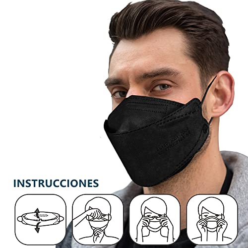 PROTECTOR P Mascarillas FFP2 NR Certificación CE 2163 Uso No Médico 3, 5, 10, 20, 50 o 100 pcs, filtración ≥ 95%, comoda ligera, Filtro Multicapa, Uso Personal, Mascarillas Facial Protección