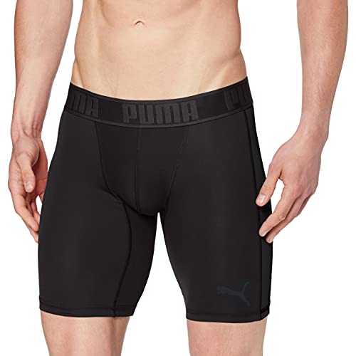 PUMA Active Long Boxer 1p Packed Calzoncillos Largos Deportivo, Hombre, Negro (Black), XL