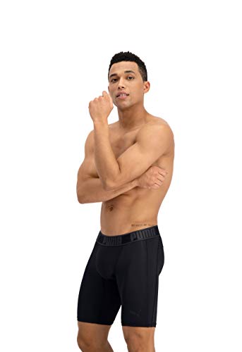 PUMA Active Long Boxer 1p Packed Calzoncillos Largos Deportivo, Hombre, Negro (Black), XL