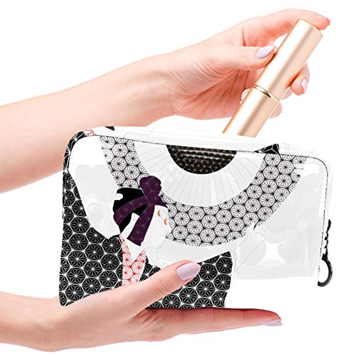 PVC Neceser de Viaje para Maquillaje Samurai Organizador Grande para Mujeres y niñas 7.3x3x5.1 Inch