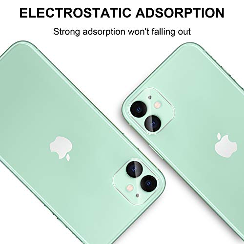 QULLOO Cámara Trasera Lente para iPhone 11, Protector Cámara [Alta definición] [9H de Dureza] Cristal Templado para iPhone 11