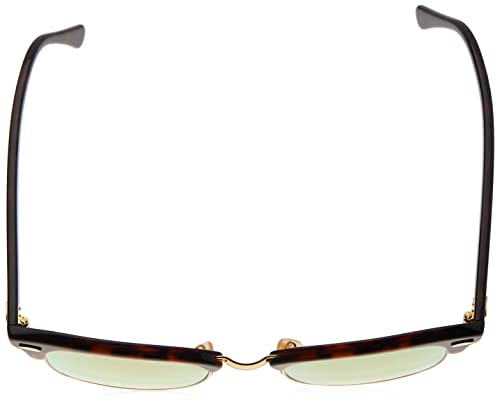 Ray-Ban Clubmaster - Gafas de sol para hombre, Multicolor (Marco: Rojo Havana ,Vidrio: Marrón Transparente 990/7O), 49 milímetros