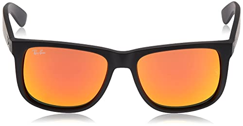 Ray-Ban Justin Gafas de Sol, Rubber Black, 51 para Hombre