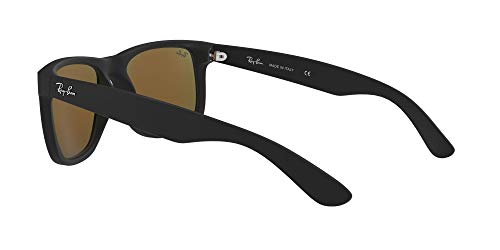 Ray-Ban Justin Gafas de Sol, Rubber Black, 51 para Hombre