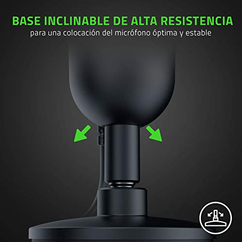 Razer Seiren Mini - Micrófono compacto para USB para streaming, (compacto con patrón polar supercardioide, soporte inclinable, amortiguador integrado) Mercury