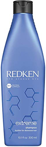 Redken - Tratamiento sin Aclarado Extreme Anti-Snap 240 ml + Champú Extreme 300 ml Fortificante y Reparador para Cabellos Estresados y Dañados