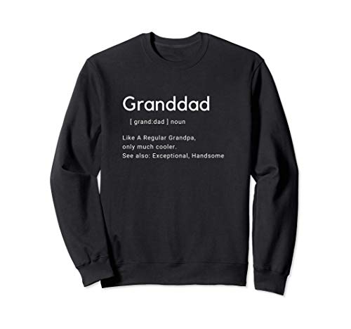 Regalo divertido del abuelo como una definición regular Sudadera