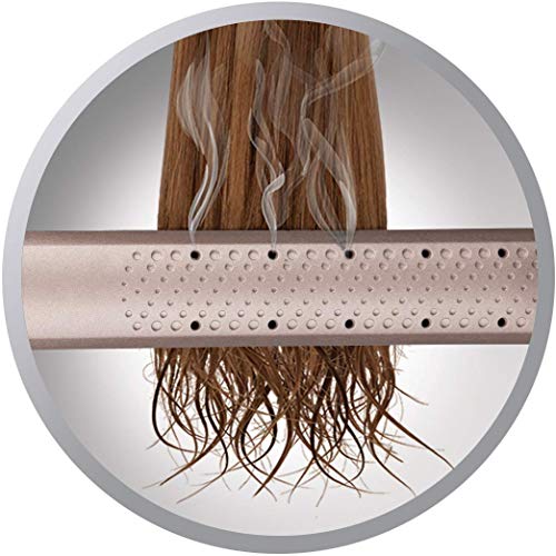 Remington Plancha de Pelo Wet2Straight Pro - Tecnología Wet2Straight, Cabello Húmedo y Seco, Cerámica, Digital, Marrón - S7970