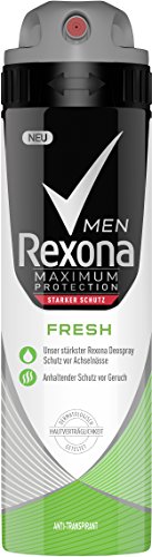 Rexona Men Desodorante Spray máx Protection Fresh – transpirant (3 x 150 ml)