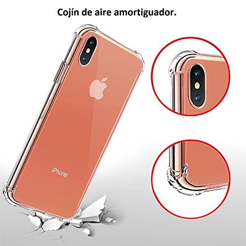 REY Funda Anti-Shock Gel Transparente para Huawei P Smart 2019 - Honor 10 Lite, Ultra Fina 0,33mm, Esquinas Reforzadas, Silicona TPU de Alta Resistencia y Flexibilidad