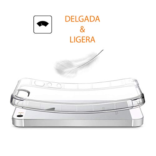 REY - Funda Carcasa Gel Transparente para ALCATEL 1S 2019, Ultra Fina 0,33mm, Silicona TPU de Alta Resistencia y Flexibilidad