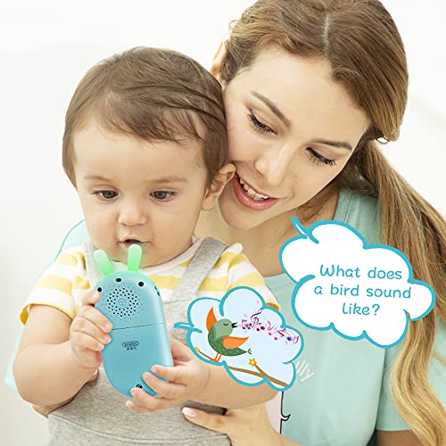 Richgv Movil Bebe, Juguete Bebe Telefono Juguete Mando a Distancia Conejo Teléfono para niños con Luces de Flash, Sonidos y Canciones(Azul)