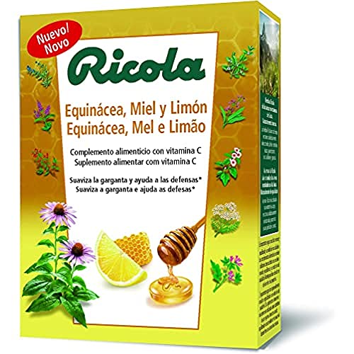 Ricola caramelos - caja/estuche defensas 50g, sabor equinacea, miel y limón