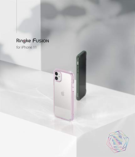 Ringke Fusion Compatible con Funda iPhone 11 (6,1 Pulgadas) Carcasa Queda como un Guante, Protección Adicional sin Ser Voluminosa, Case Transparente con el Agujero para Cuerda - Lavanda (Lavender)