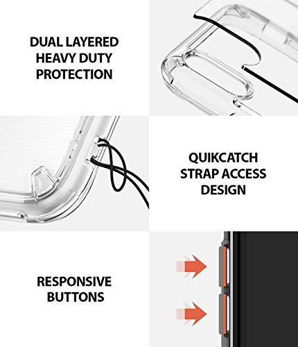 Ringke Fusion Compatible con Funda iPhone XR (6,1 Pulgadas) Carcasa Queda como un Guante, Protección Adicional sin Ser Voluminosa, Case Transparente con el Agujero para Cuerda - Clear