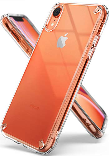 Ringke Fusion Compatible con Funda iPhone XR (6,1 Pulgadas) Carcasa Queda como un Guante, Protección Adicional sin Ser Voluminosa, Case Transparente con el Agujero para Cuerda - Clear