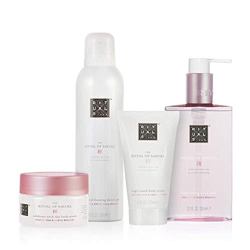 RITUALS The Ritual of Sakura Set de regalo mediano, cuidado ritual refrescante para hombre y mujer, incluye Filabé Toallitas de limpieza. Más sets a elección en esta página