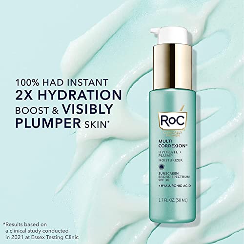 RoC - Multi Correxion Hydrate + Plump Moisturiser SPF 30 - Tratamiento Anti Arrugas - UVA/B protección - 50ml