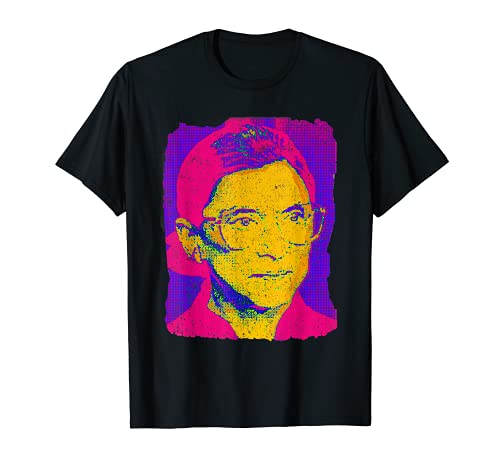 Ruth Bader Ginsburg 1983, Azafrán y Magenta Pop Art Camiseta