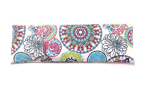 Saco Térmico de Semillas para microondas Aroma Lavanda, Azahar o Romero para aplicar Calor seco Natural con funda lavable Flores Multicolor (Romero, M (50 x 15 CM))