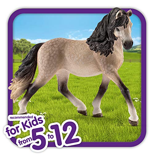 Schleich- Figura de Caballo, Yegua Andaluza, Color Marrón, 10,7 cm