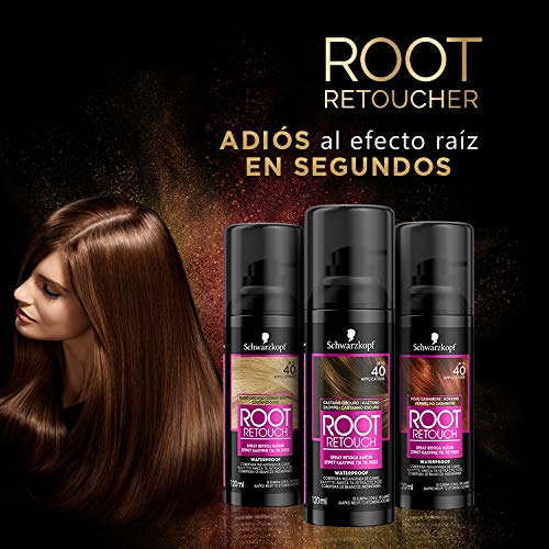 Schwarzkopf Root Retoucher - Spray retoca raíces - Coloración del Cabello Rubio Claro – Hasta 40 aplicaciones – Disimula el efecto raíz