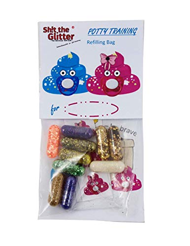 Shit the Glitter - potty training refill/child motivation incl. Glitter and Sticker/reward system/for Boys and Girls