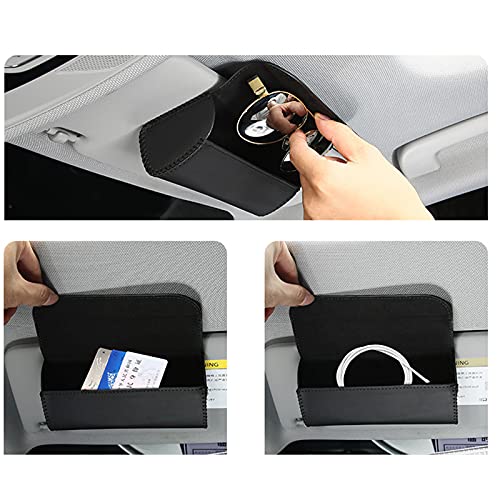 Soporte Para Gafas Para Visera De Coche, Soporte Para Gafas De Sol Para Coche, Estuche De Almacenamiento Con Clip, Organizador De Anteojos Automotrices, Coche Para La Mayoría De Los Modelos De Coches