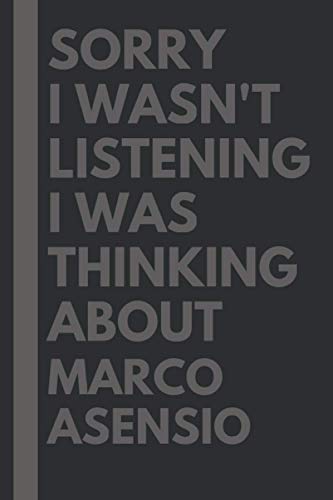 Sorry I wasn't listening I was thinking about Marco Asensio: Marco Asensio Lined Notebook: (Composition Book Journal) (6x 9 inches)