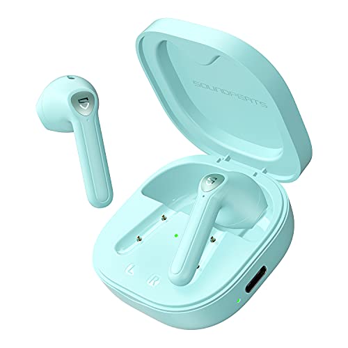 SoundPEATS Auriculares Bluetooth, TrueAir2 Auriculares internos inalámbricos con 4 micrófonos, Bluetooth 5.2 TrueWireless Mirroring, Reducción de Ruido CVC 8.0, Verde