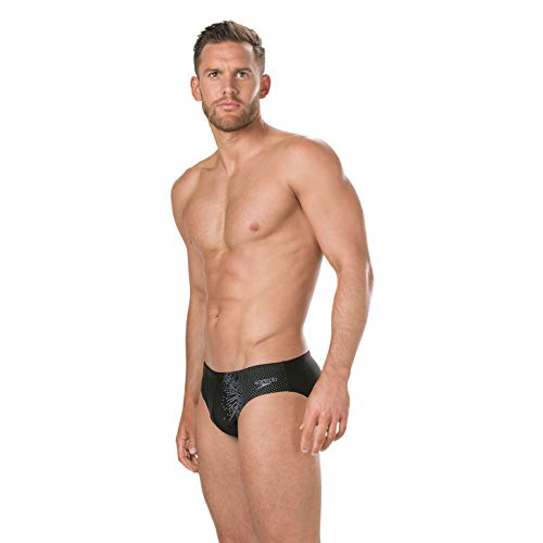 Speedo Placement Digi 7cm Bañador, Adult Male, Negra, 36 (ES 90 CM)