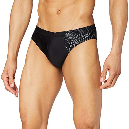 Speedo Placement Digi 7cm Bañador, Adult Male, Negra, 36 (ES 90 CM)