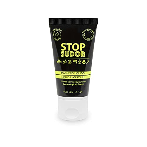 Stop Sudor Magnesio Líquido Aumenta el Agarre. Liquid Chalk. 50ml. Gym, Crossfit, Escalada, Pole Dance, Calisthenics, Gimnasia Rítmica, Fitness, Pesas, Bouldering.