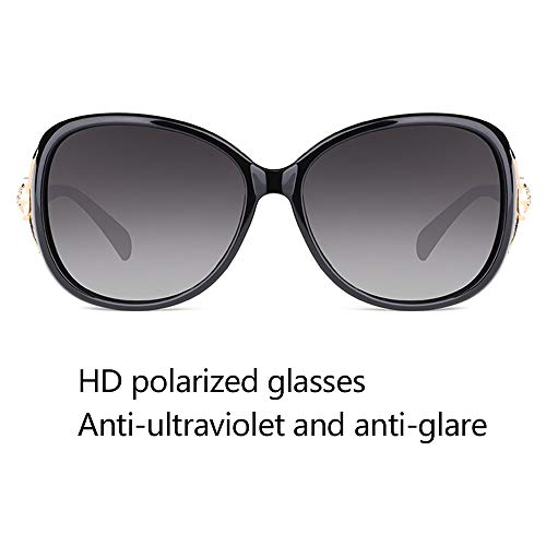 Sunglasses Gafas de Sol de Cara Redonda polarizadas de Alta definición Anti-Ultravioleta y antirreflejos el Protector Solar es más Delgado cómodo de Usar y no es fácil de dañar